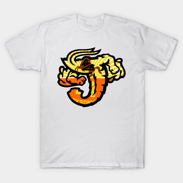 Jacksonville Flag Jumbo Shrimp Logo T-Shirt by justin_weise